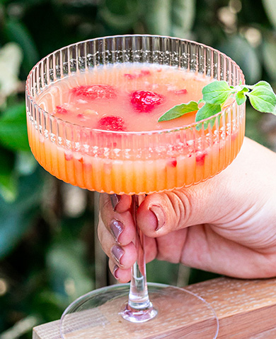 Raspberry French Pear Martini