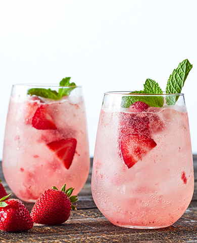 Strawberry Mint Spritzer