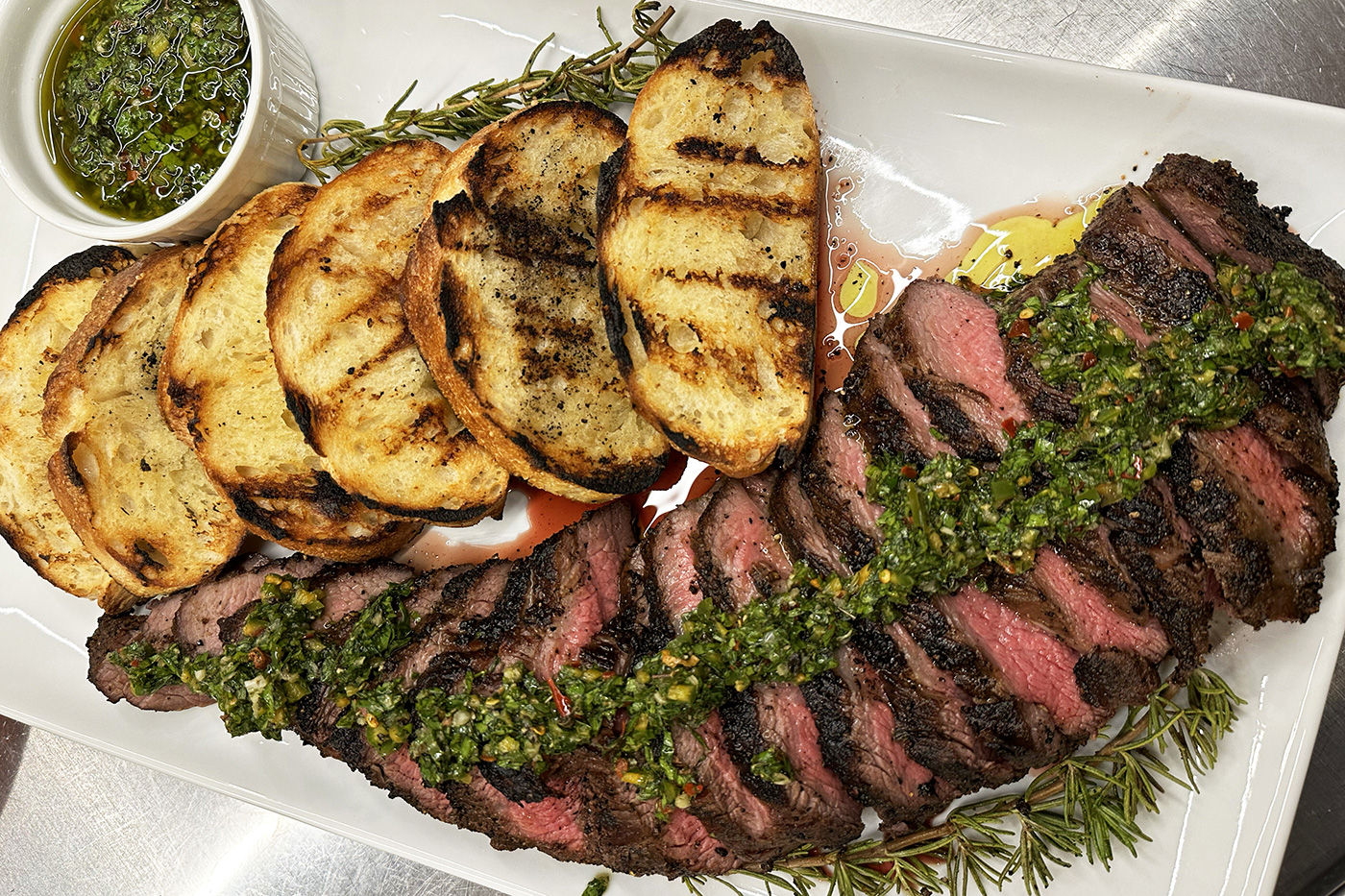 Reverse Sear Coffee Rub Tri-Tip with Chimichurri