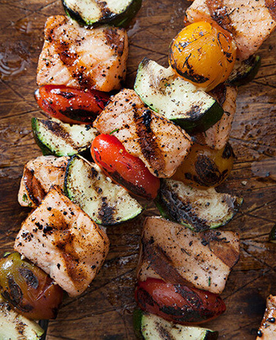 Salmon Skewers